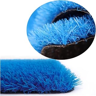 Alfombra para césped de jardín (Color: Azul, tamaño: 59 x 118 Pulgadas)