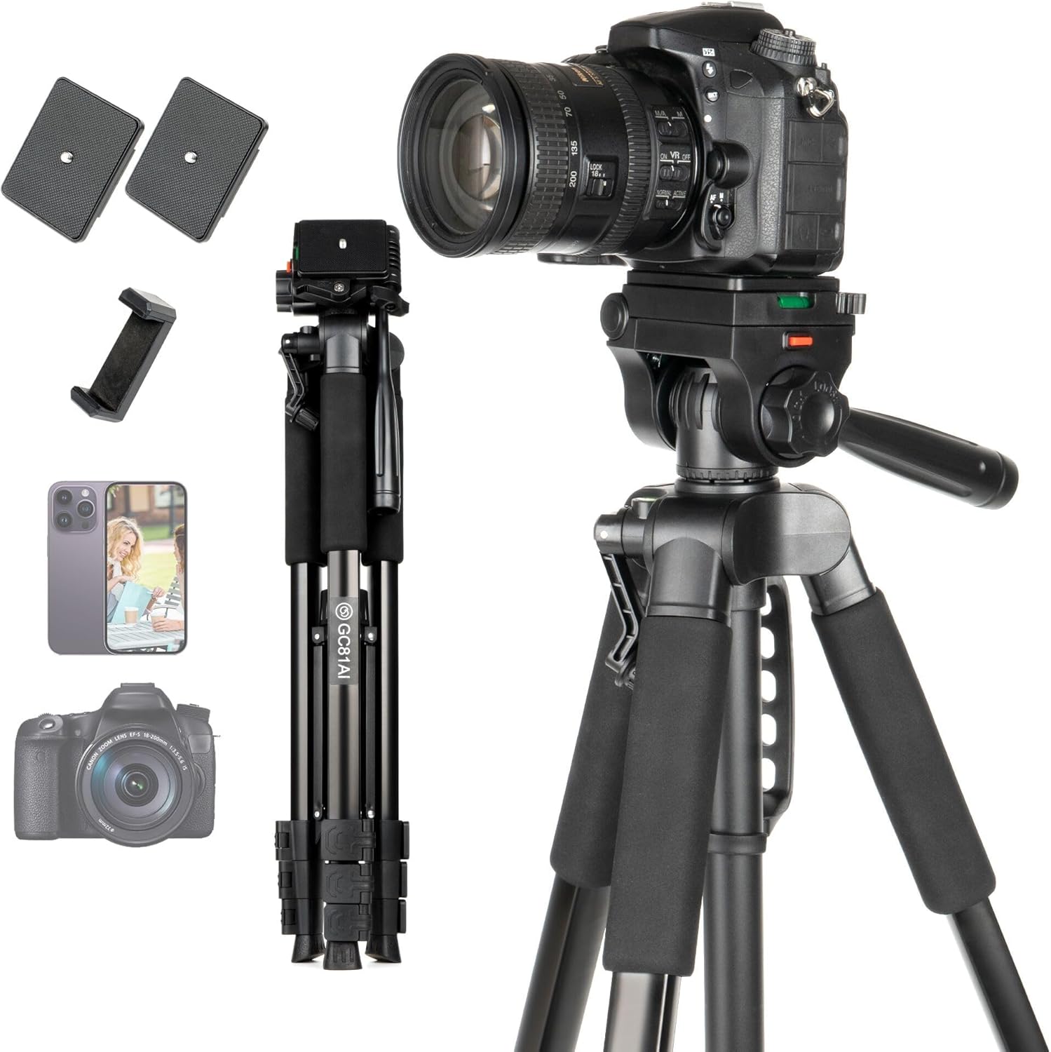 81” Camera Tripod, Heavy Duty... 81” Camera Tripod, Heavy Duty...