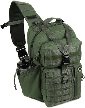 Tactical Messenger Sling Bag Outdoor Camping Hiking Travel Backpack TL318-ODGN OD Green