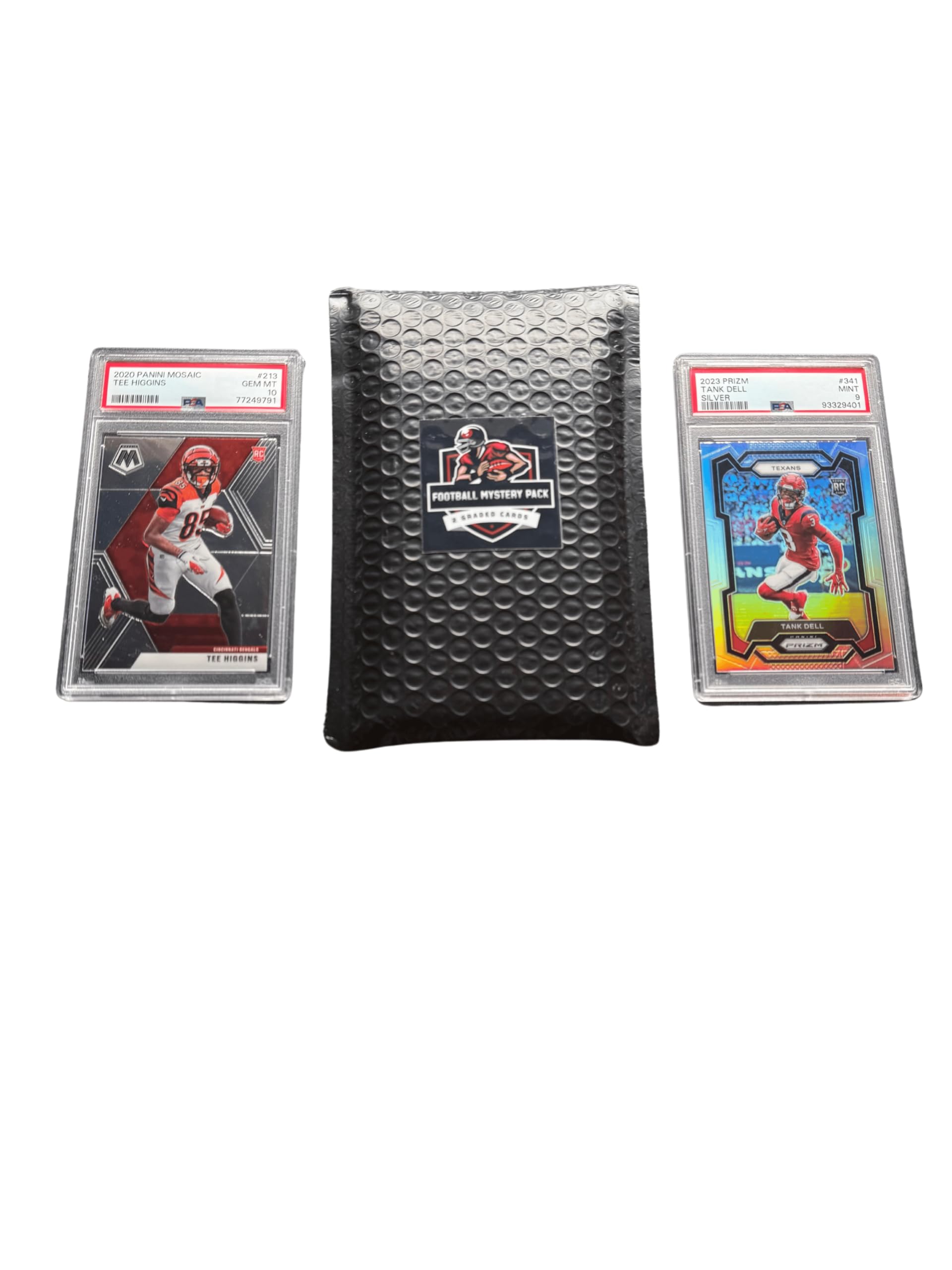 Amazon.com: Football Mystery Slabs | 2 Graded Cards | Grade 8+ Guaranteed