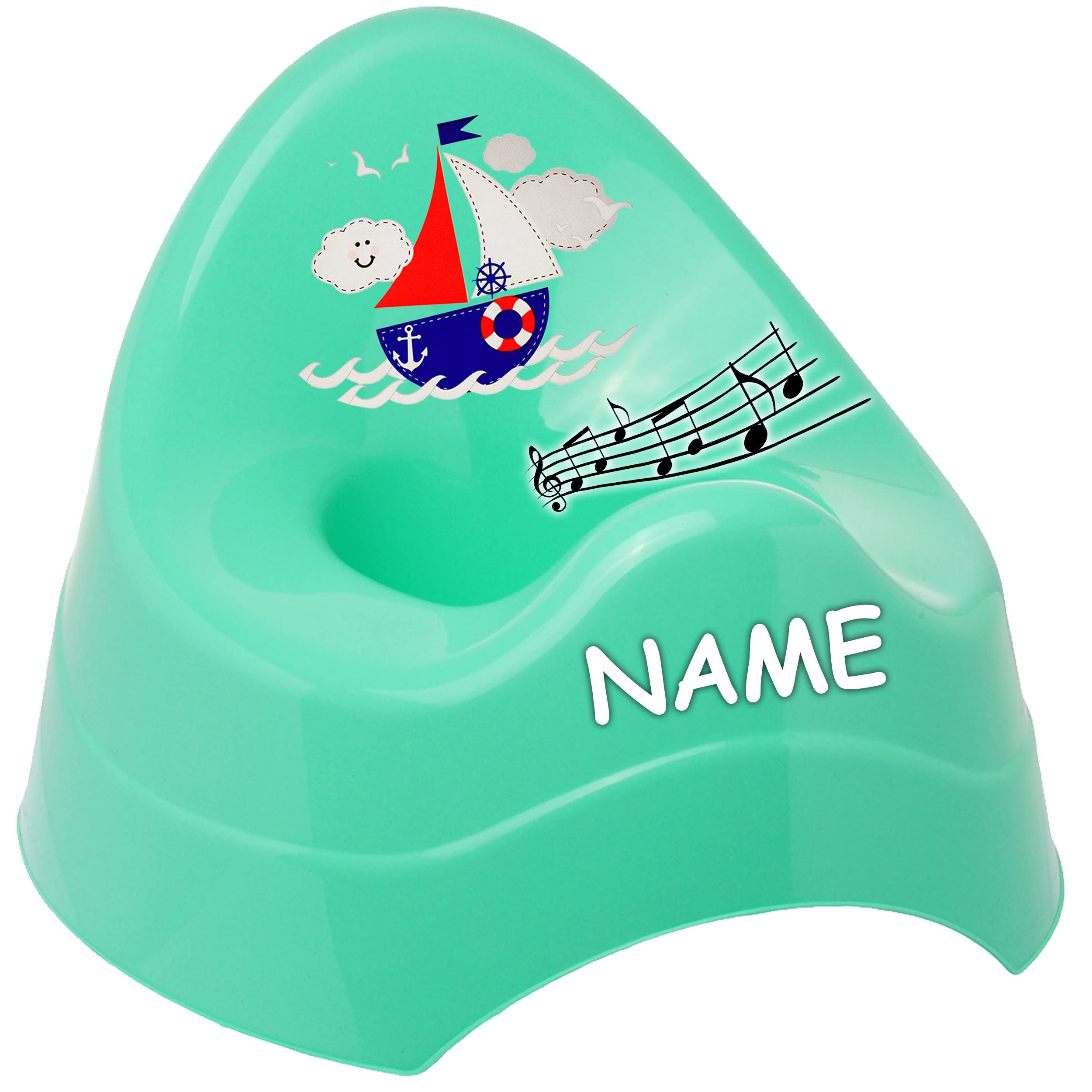 Musik Töpfchen Mit Lambada - Blaues Babytöpfchen Mit Spritzschutz