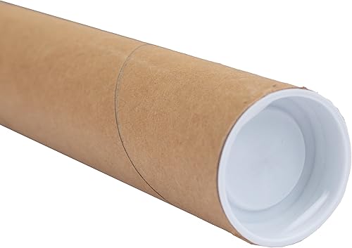MagicWater Supply Tubo de correo  1.5 pulgadas x 6 pulgadas  Kraft  1 paquete  para envío y almacenamiento de carteles, artes, manualidades y