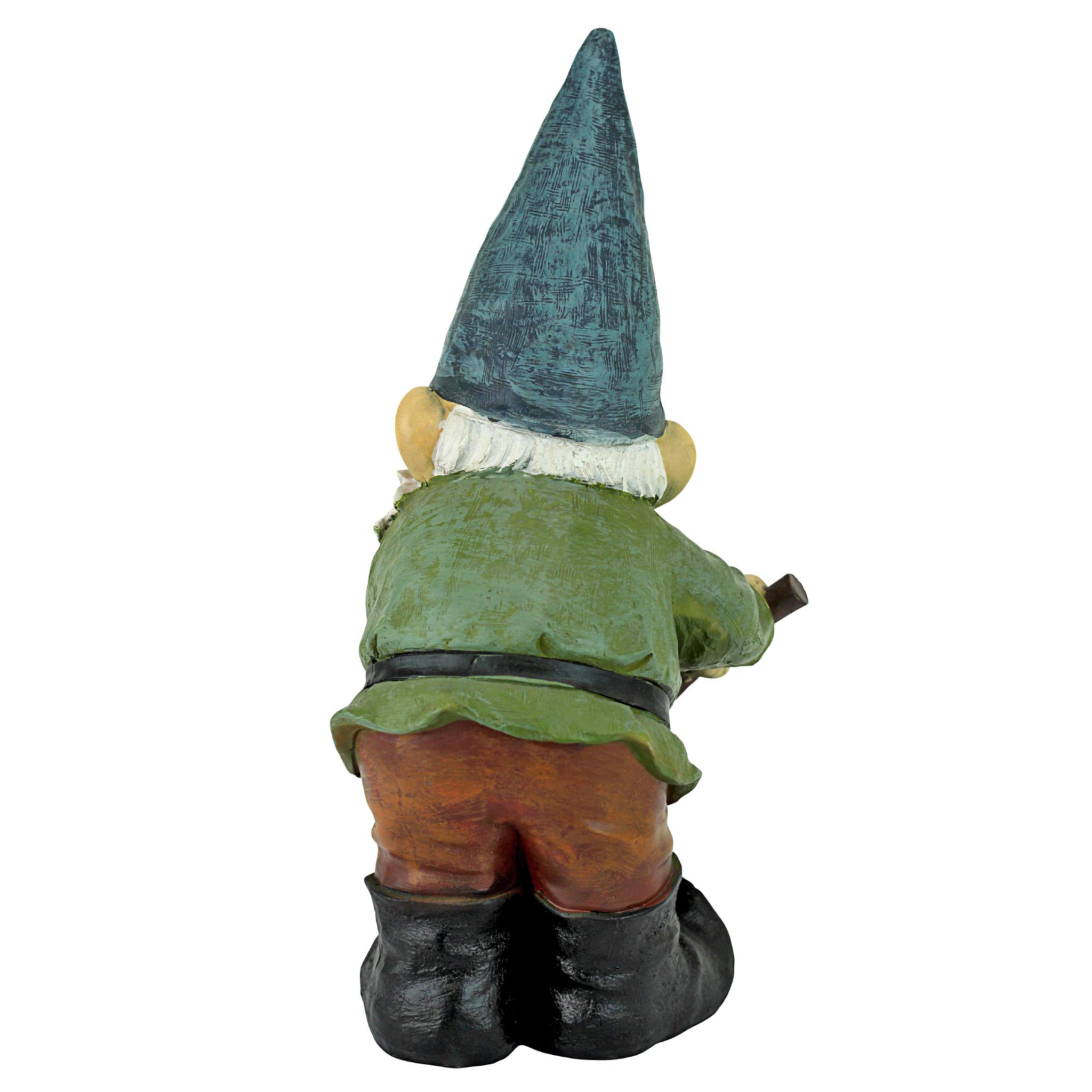 Design Toscano QM2433500 Statue du nain de jardin des pompes d’eaux de Pete Multicolore 14 x 15 x 30,5 cm