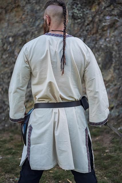 Foto 8 de 8 de Leonardo Carbone® Túnica vikinga medieval Halvor de algodón para hombre