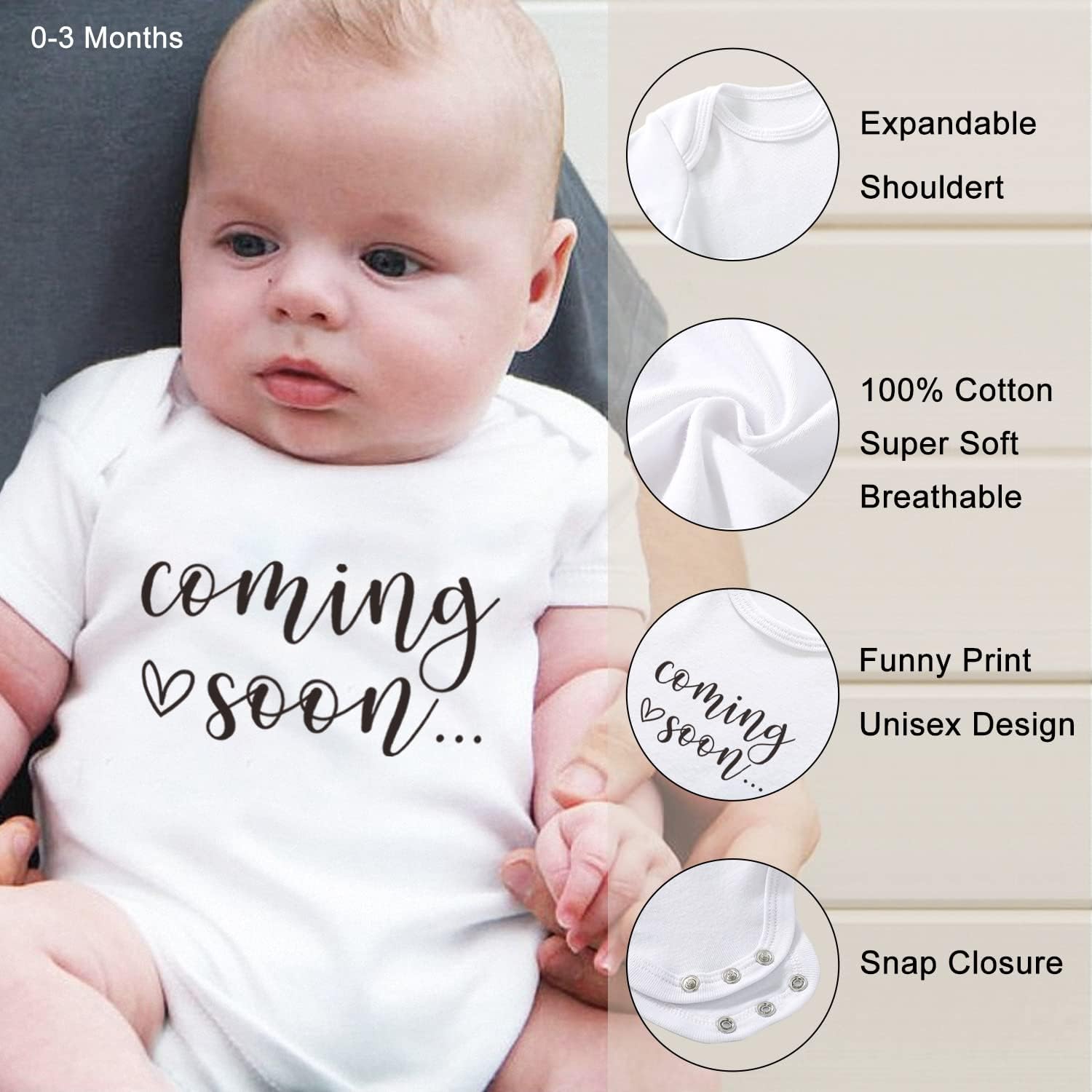 Surprise Announcement Gift Box for Grandparents, Dad, Family - Baby Coming Soon Wooden Box With Onesie, Slippers, Reveal Card - Image 4