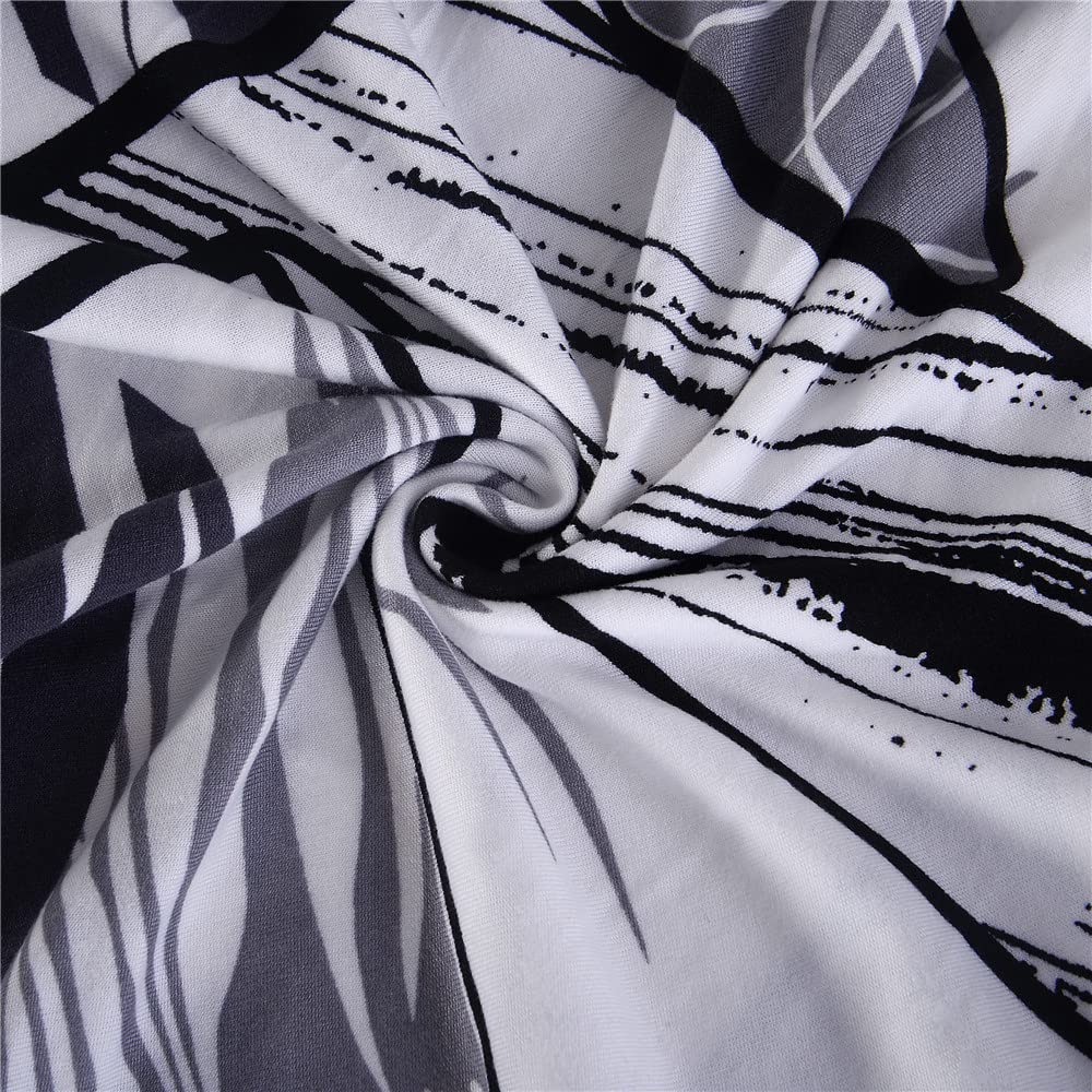 Coprisedie Elasticizzati Con Schienale - Set 4 Pezzi Stile Scandinavo Per Cucina E Ufficio