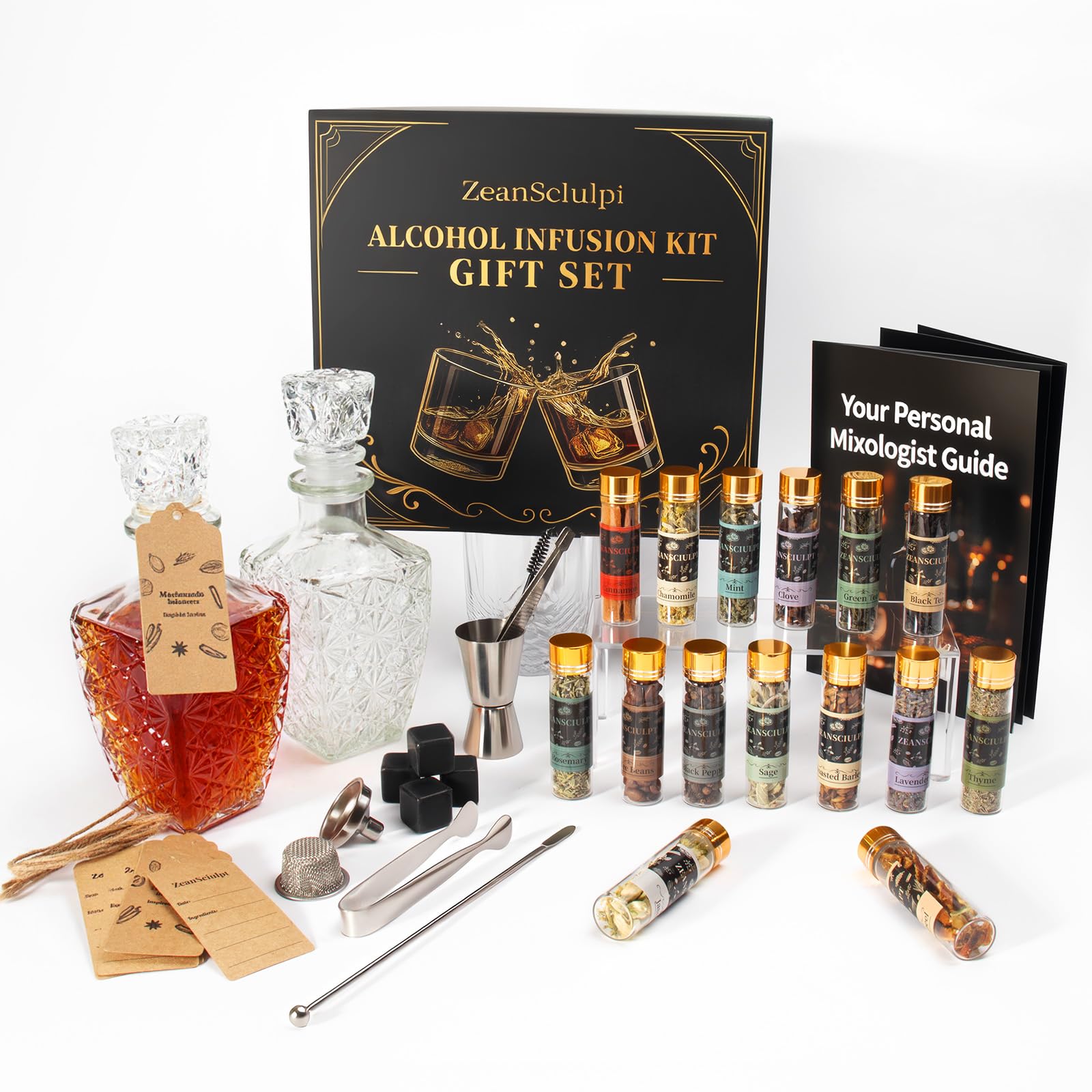 Kit de infusión de alcohol DIY para personalizar licores y whisky saborizado