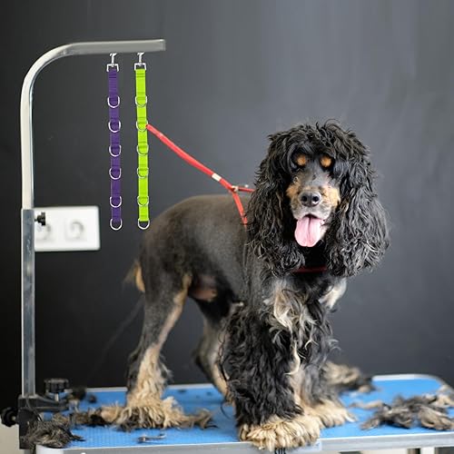 Miniatura 5 de 2 extensores de aseo para perros, extensión de nailon de liberación rápida, correas de mesa ajustables para aseo de perros para correa de mesa