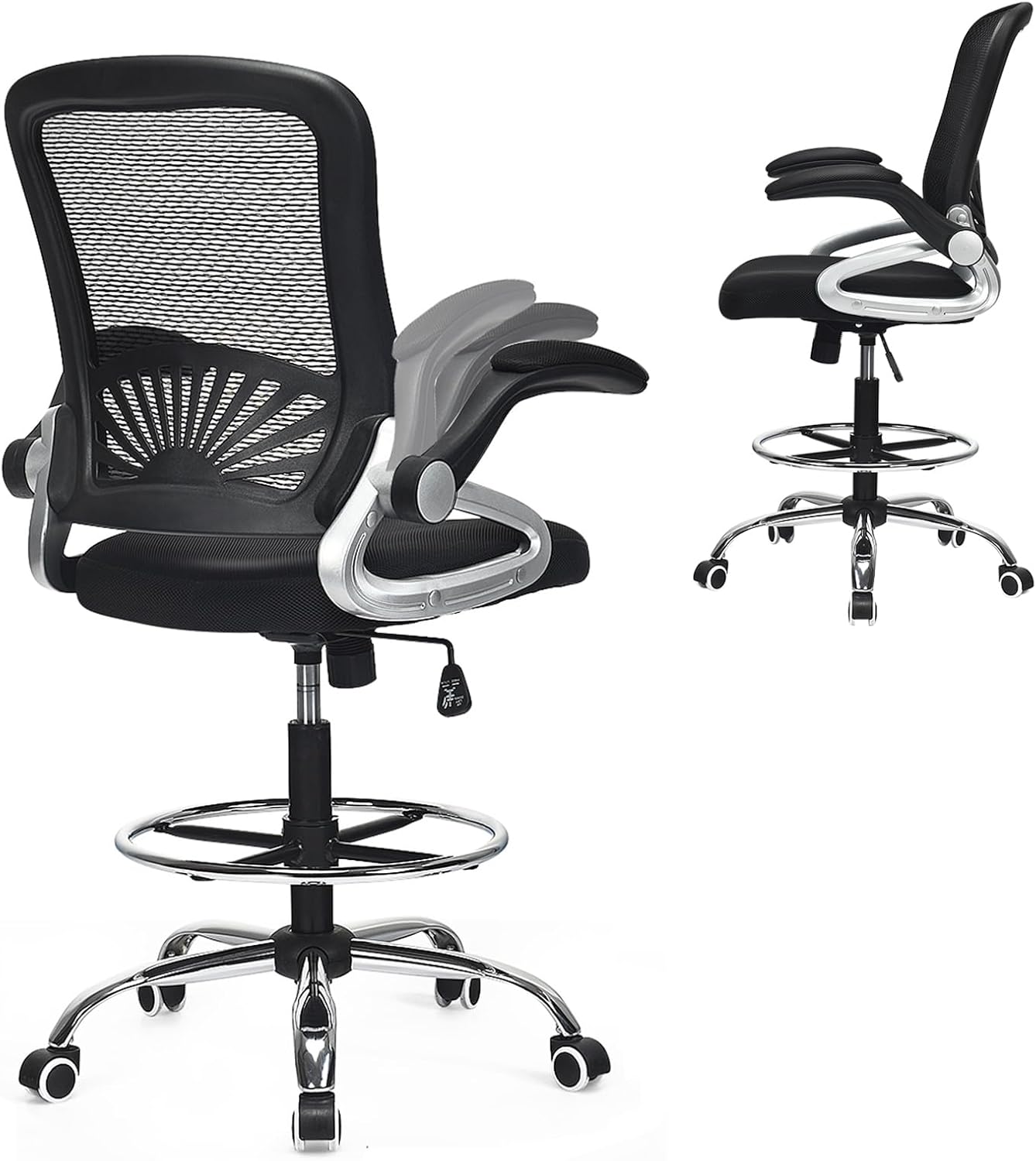POWERSTONE Drafting Chair, Tall Office Chair for Standing