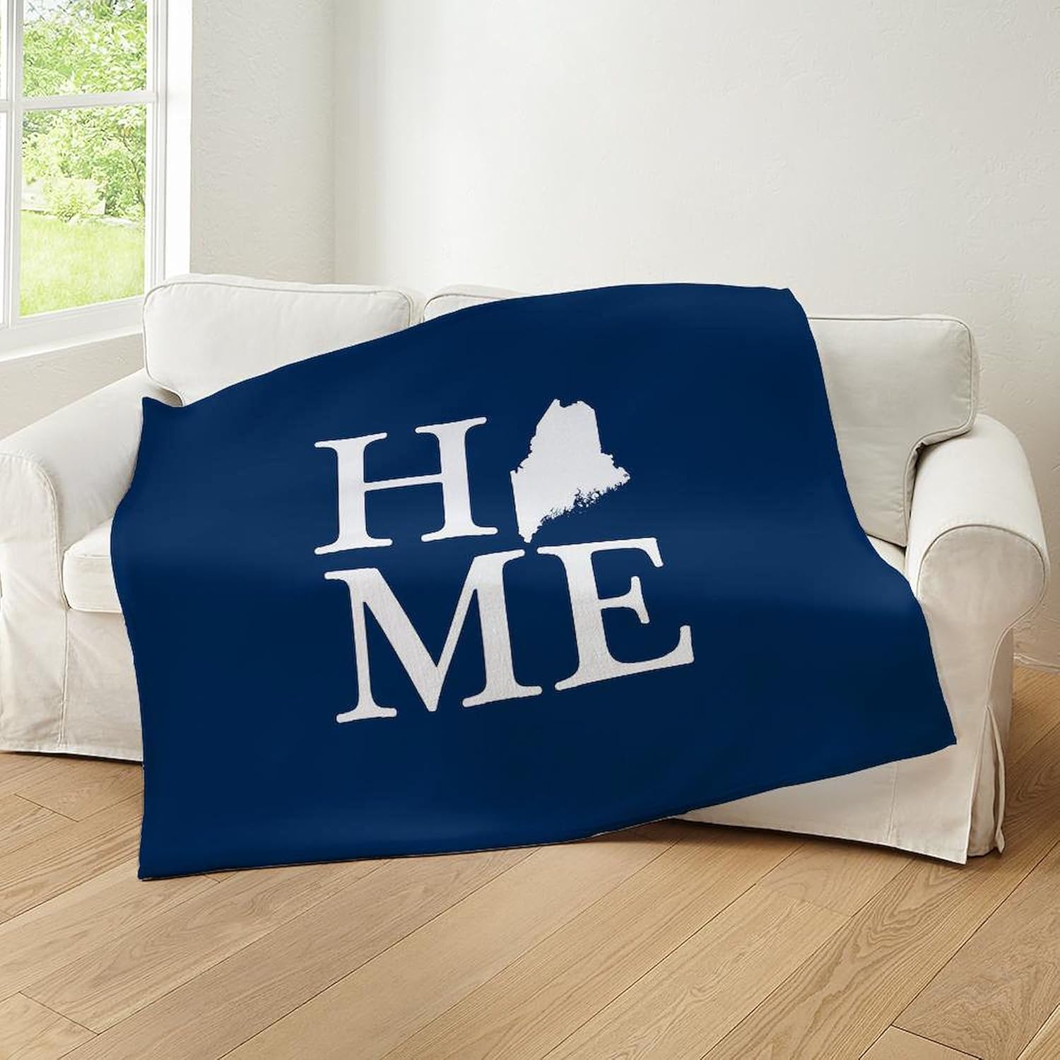 CafePress Maine Home Dark Blue Throw Blanket Super Soft Fleece Plush Throw Blanket, 60"x50"