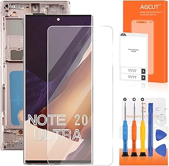 INCELL for Samsung Galaxy Note 20 Ultra Screen Replacement for Display Samsung Note 20 Ultra LCD SM-N985 SM-N986U LCD Digitizer Touch Assembly with Brown Frame(Not Fingerprint)