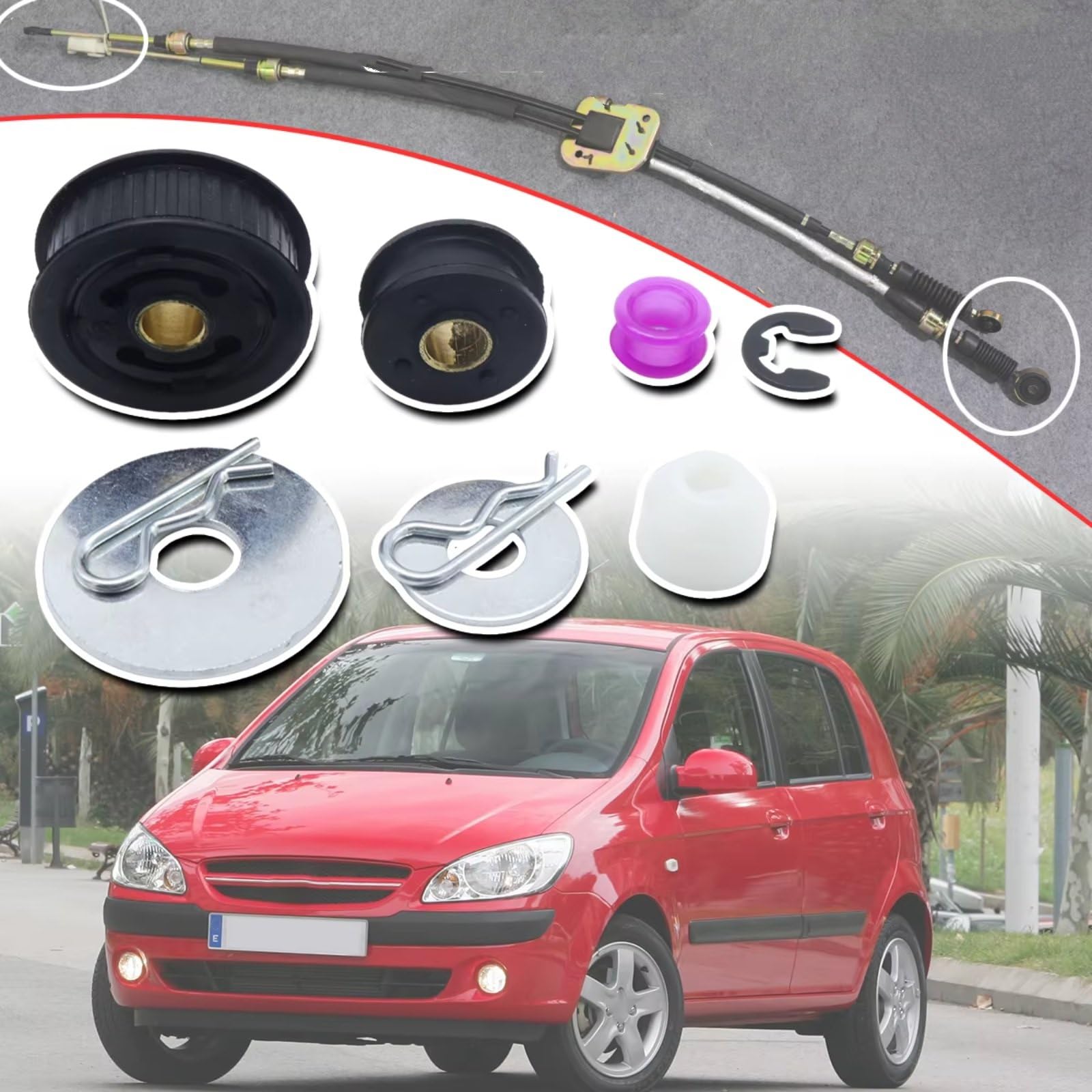 dla Hyundai dla Tucson 2005-2009 Zestaw tulei dźwigni zmiany biegów ręcznej skrzyni biegów