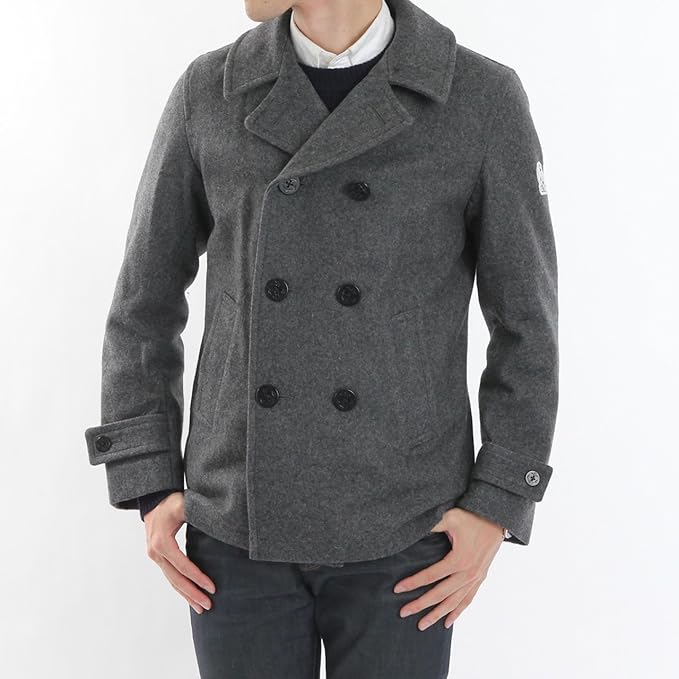 Amazon フィデリティ Fidelity ショートpコート Twm101 メンズ ピーコート アウター メルトンウール ネイビー 79 L コート ジャケット 通販