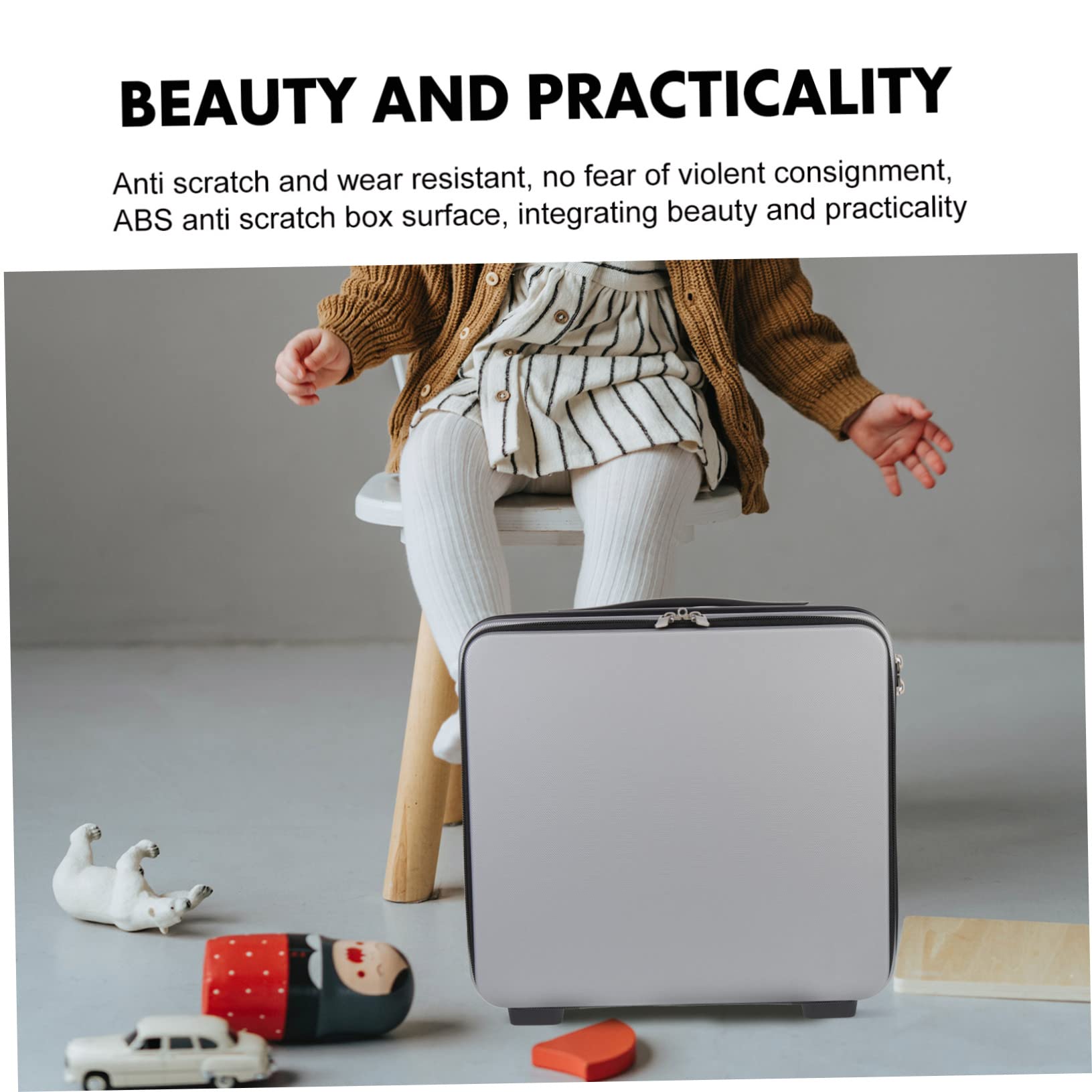 Mipcase Kuferek Kosmetyczny Przenośny Pojemnik Kosmetyki i Lekki Idealny Do Podróży i Przechowywania Toaletowych Akcesoriów Stylowy Design Dla Kobiet