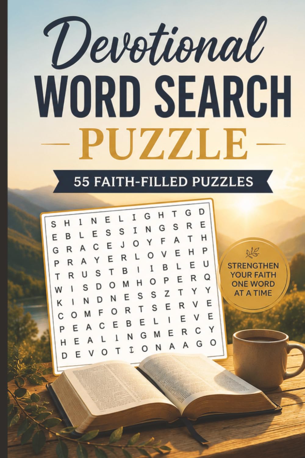 Devotional Word Search Puzzle: 55 Puzzles Word Search about Devotional and More | 6x9 inches, 110 pages | Gift for Devotional, Bible & Christian Lover