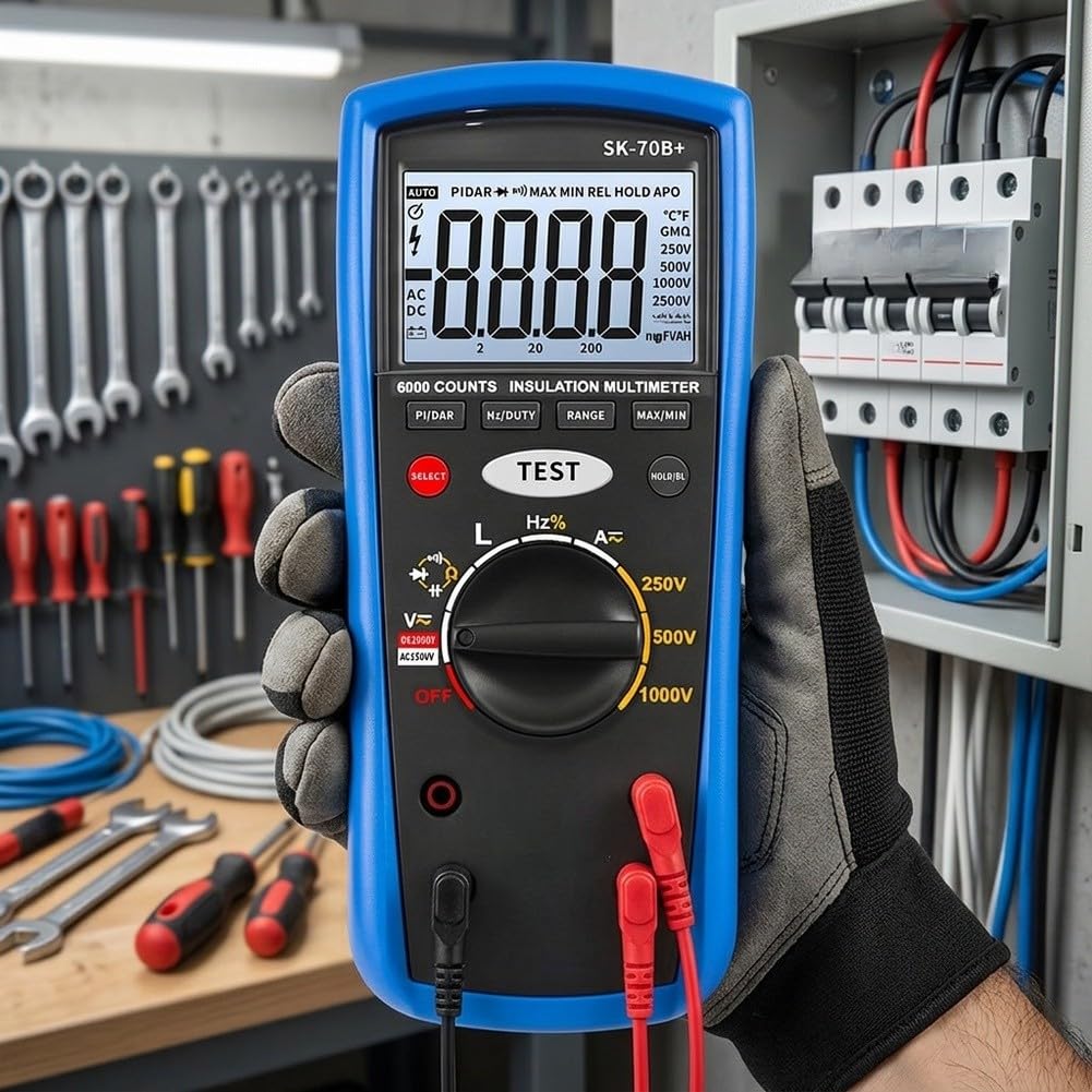 Isolationsmessgerät 1000V Digitalmultimeter 6000 Counts