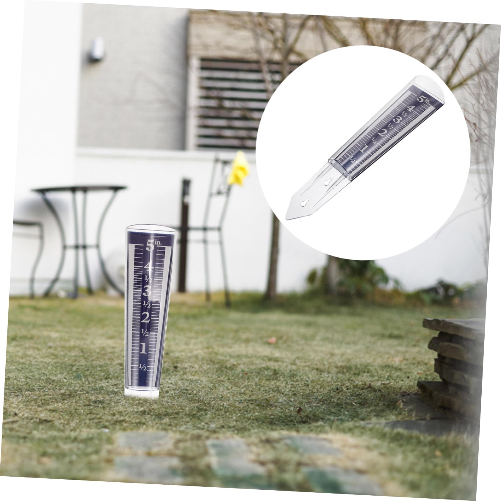 BESTonZON 4stücke Transparenter Regenmesser Mit Regenmessrohr Für Präzise Niederschlagsmessung Im Garten Für Pflanzenpflege Und Gartenbewässerung