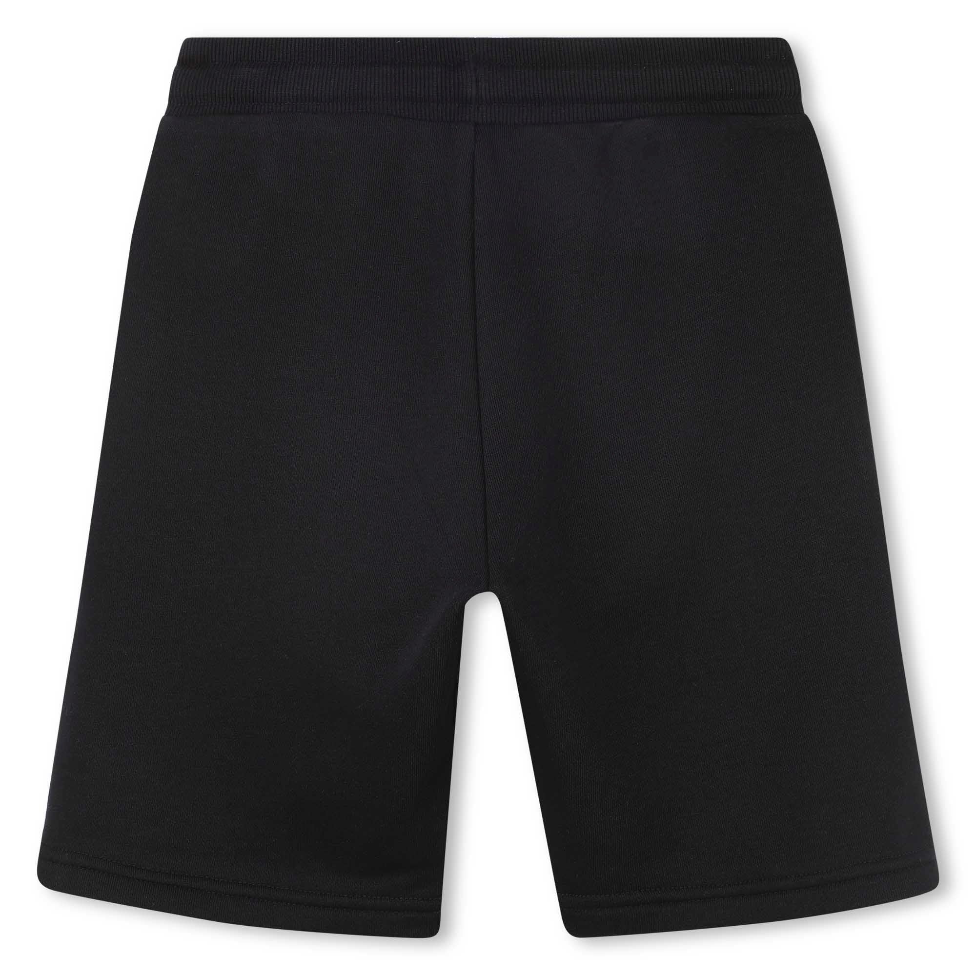Timberland T60385 Bermudas para niño, Negro/Blanco, 12 años