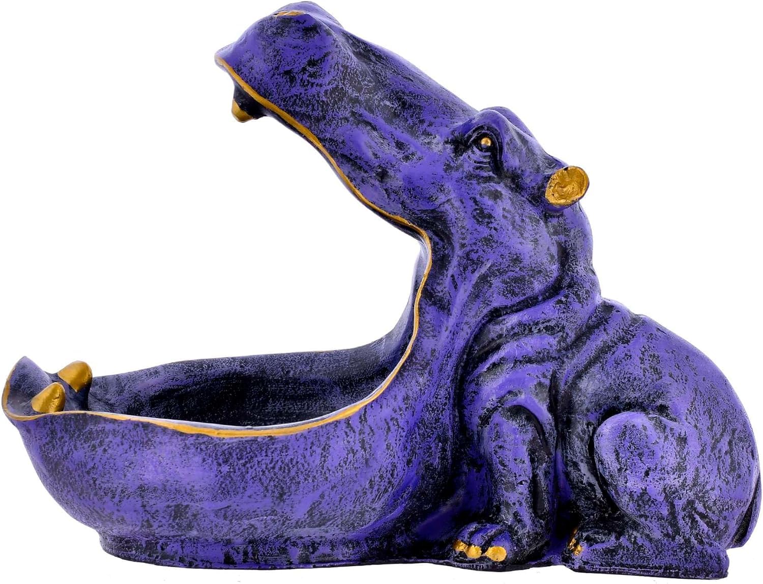 Big Mouth Hippopotamus Showpiece As Storage Hippo Animal Statue for Home Dcor -24