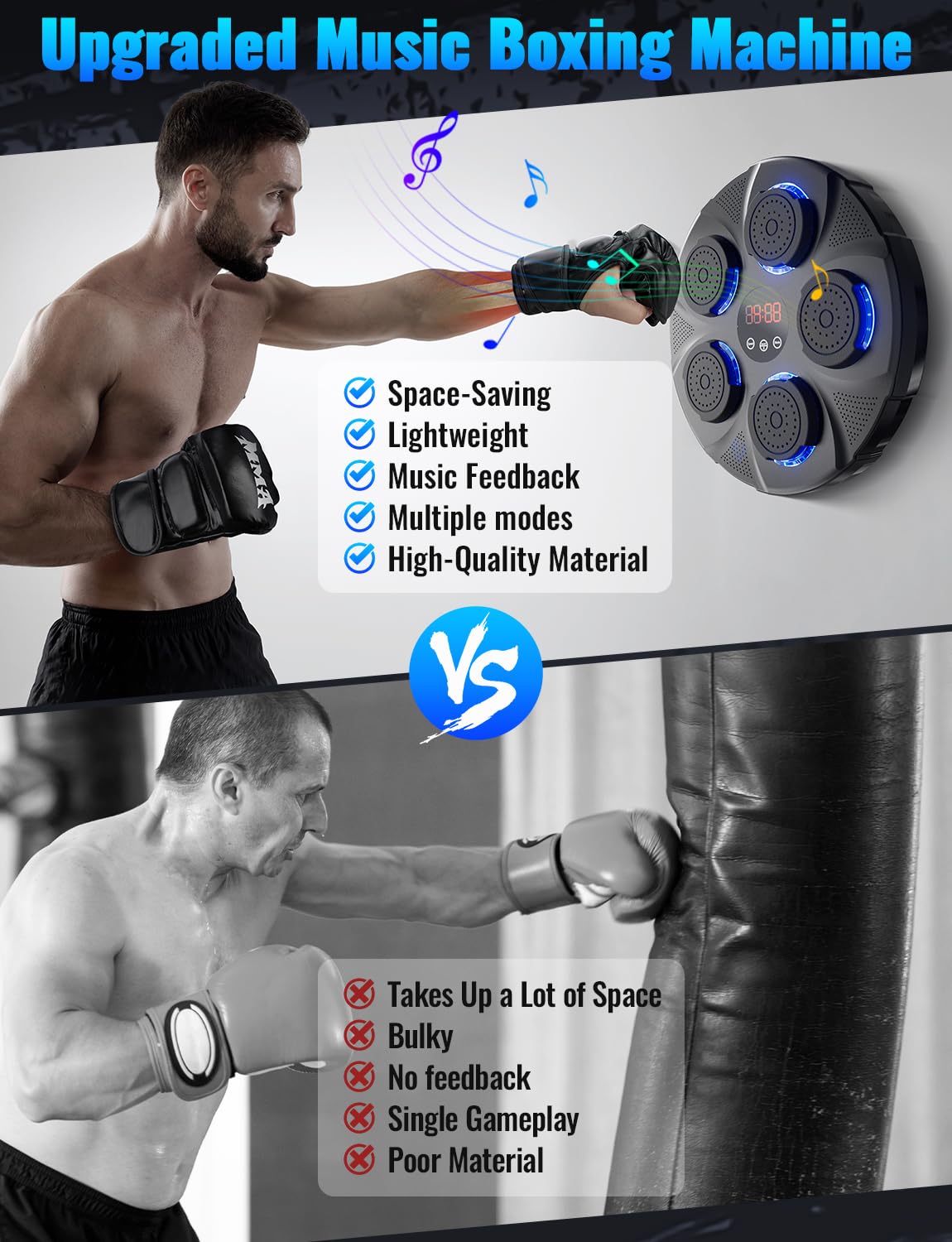 DOLSAO Punching Music Boxing Machine: One Punch Boxing Machine