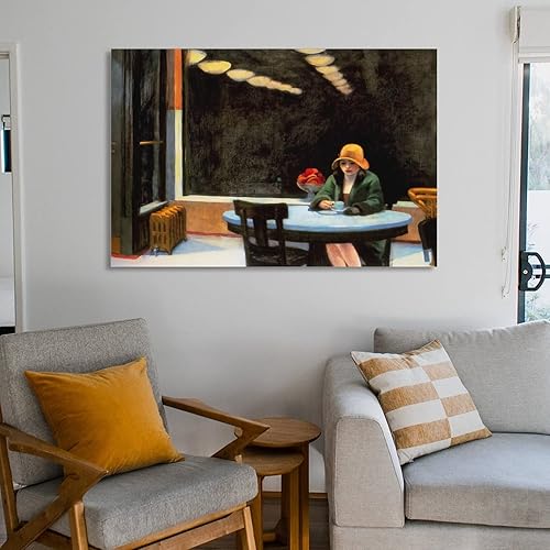 Miniatura 6 de Automat By Edward Hopper Paintings Art Posters Posters Wall Art Painting Canvas Gift Living Room Prints Bedroom Decor Poster Artworks