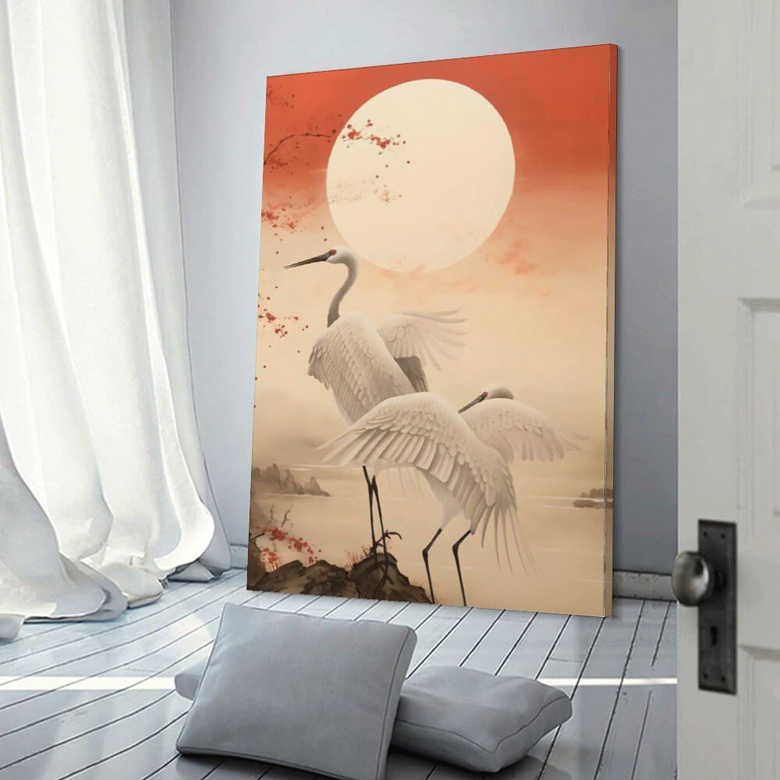 『月への階段』絵画・インテリア Amazon.co.jp: 絵画 桜と満月と富士山で運気が上がる待ち受け