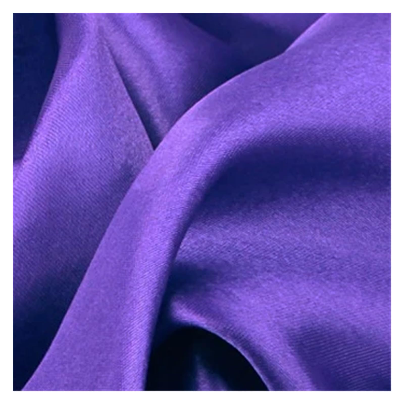 Satynowa tkanina wielokolorowa wiele rozmiarów miękka do dekoracji ślubnych DIY szycia(Violet,500cm L by 150cm)