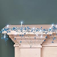 Vista 11 de Mudder Guirnalda de luces de Navidad de 10 pies con 30 LED, cuentas de bayas metálicas, luces de Navidad para chimenea, decoración de Navidad