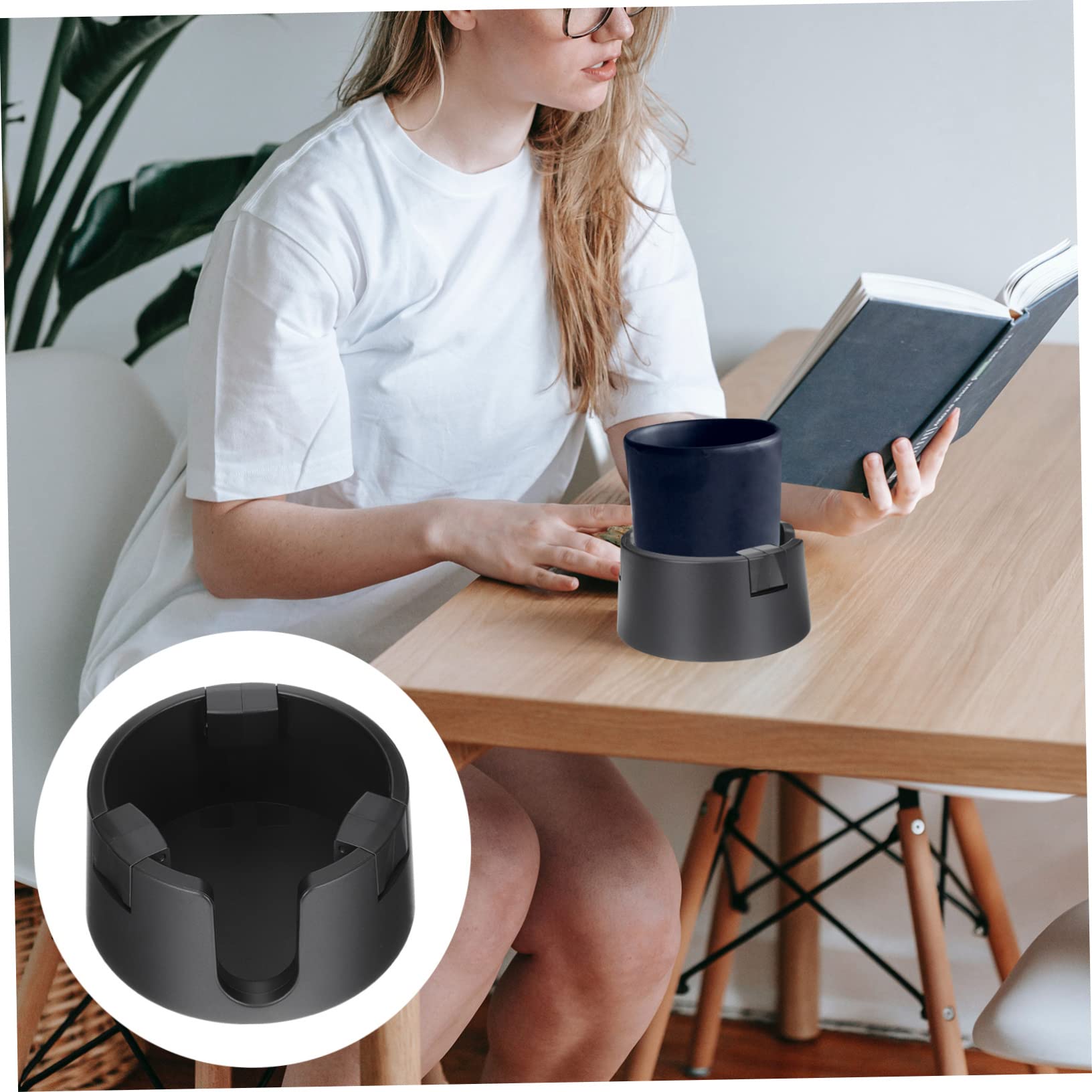 PartyKindom 3piezas Soporte De Bebidas para Escritorio Portavasos y Antideslizante Organizador De Tazas para Oficina y Hogar Compatible Botellas y Vasos De Diferentes