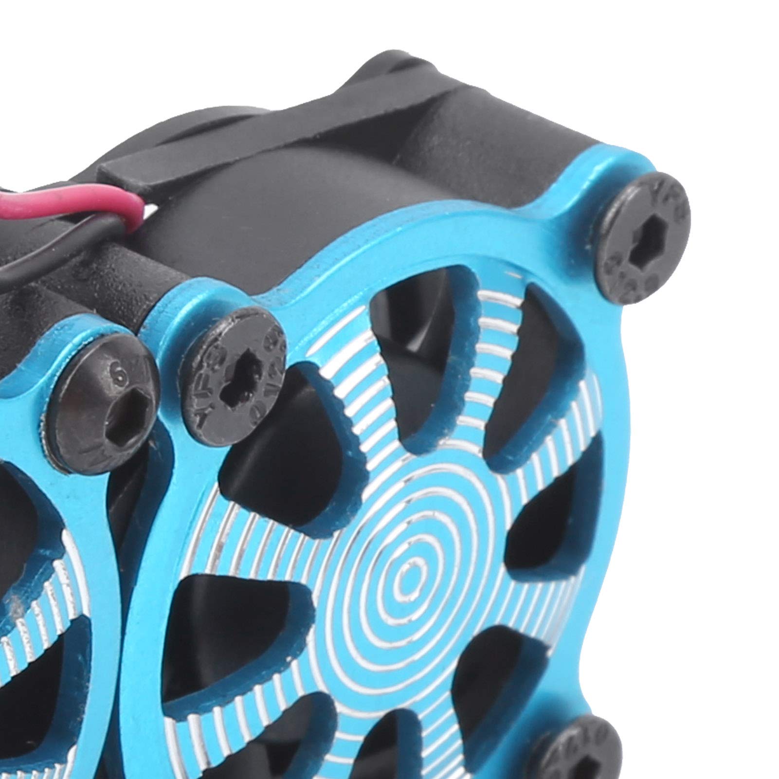 Buy Wosune Double Cooling Fan Motor Radiator, Adjustable Motor Heatsink