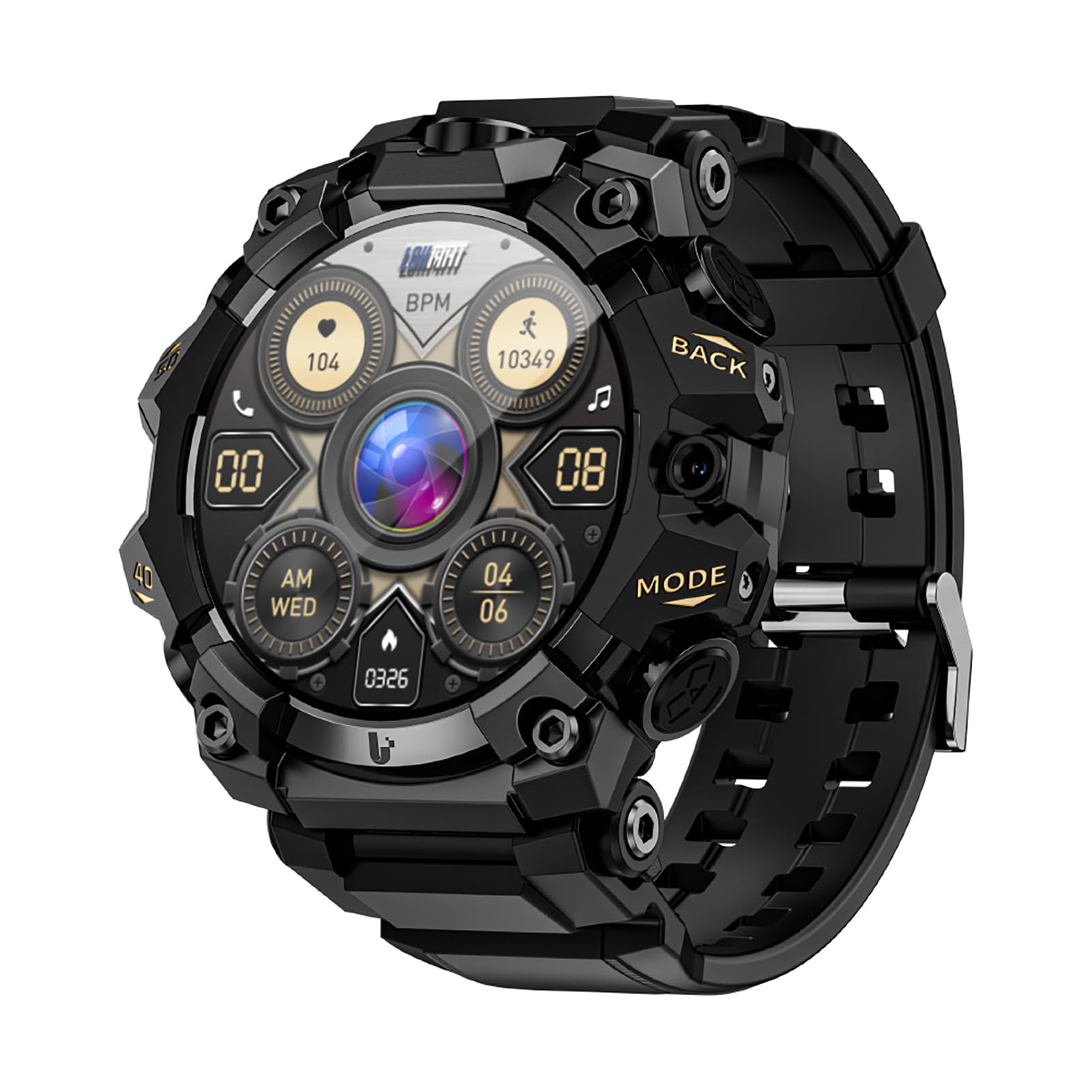 LOKMAT APPLLP 2 PRO 4G Smart Watch con Fitness Tracker e Lettore Musicale per Appassionati di Sport Lega di Alluminio (4+64)