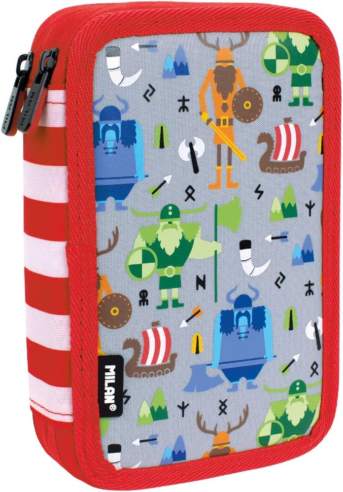 MILAN® Vikings 2-Tier Pencil Case with Special Series Contents