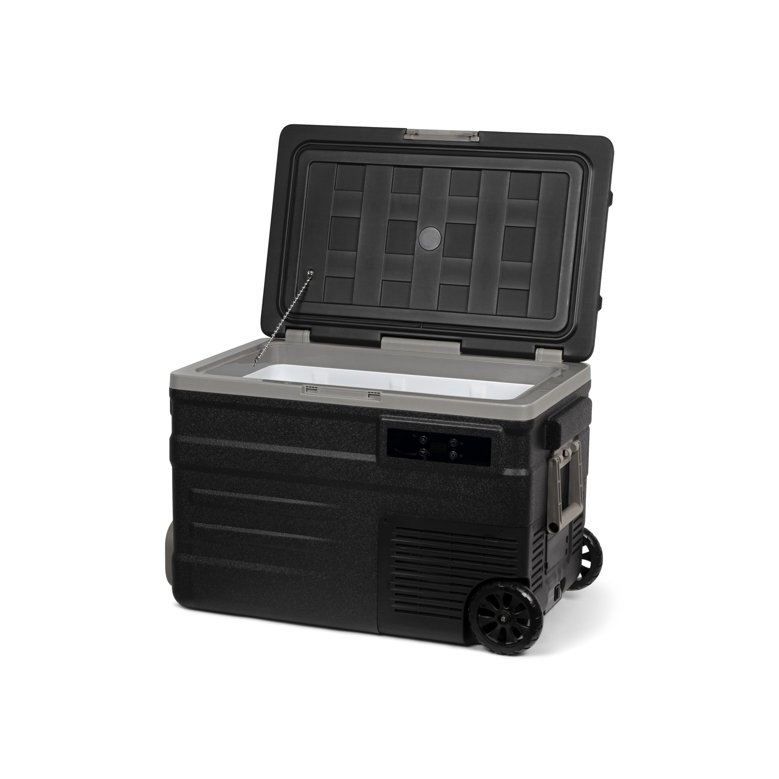 Steamy-E Single Zone 45 Roller, Glacière à compresseur électrique avec roulettes, 45 litres, 12 V/230 V, pour Refroidir et Congeler, idéale pour le Camping
