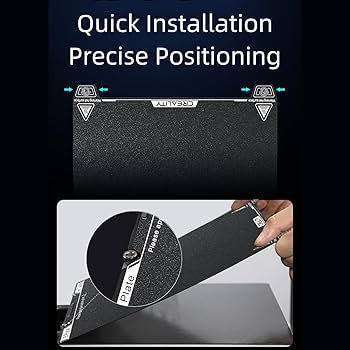 Official Creality K1 Texture PEI Build Plate Kit, 3D Printer Flexible Spring Steel Platform Power Coating Pei Surface Magnetic Base Sheet Kit K1 K1 Ma