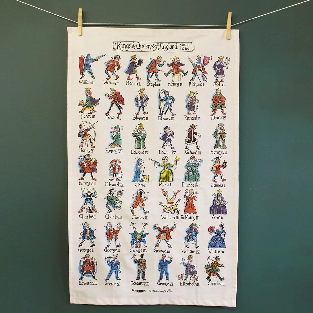 Mclaggan - Kings & Queens Tea Towel - TTPD01, 76 cm x 48 cm - Image 3