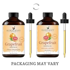 Handcraft Blends Grapefruit Essential Oil - Huge 4 Fl Oz - 100% Pure and Natural - Premium Grade Essential Oil for Diffuser and Aromatherapy, Skin, Massage, Candle and Soap Making Fragrance