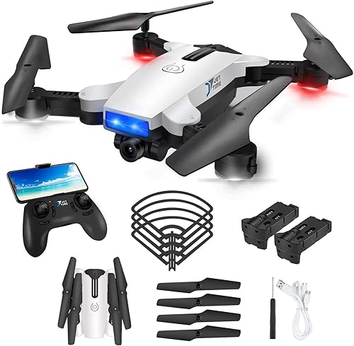 SR926 Drone con cámara, mini dron con cámara HD WIFI FPV 720P para adultos y niños, dron plegable con retención de altitud, modo sin cabeza, una