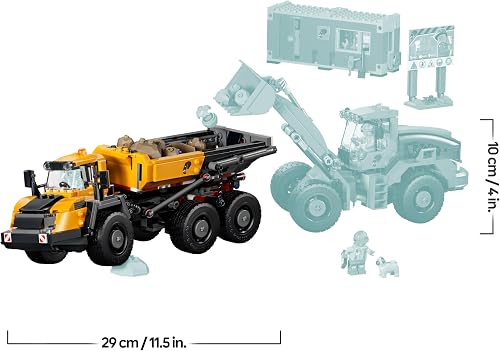 LEGO City Dump Truck & Front End Loader Toys - Construction Site Vehicles w/Working Functions & 3 Minifigures - STEM Birthday Gift for 8+ Year Old Boys - 60494 - 7