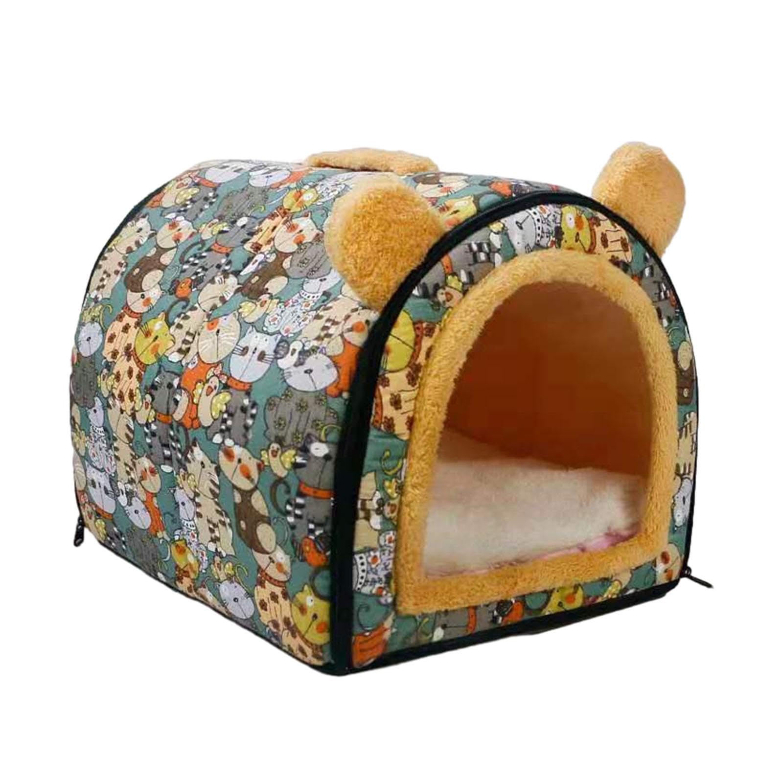 UJEAVETTE Dog House Autumn Winter Inner Cushion Dog Cat Bed for Poodle Cats Pomeranian Green Large (B0CYHBYD6P) Amazon Price History, Amazon Price Tracker
