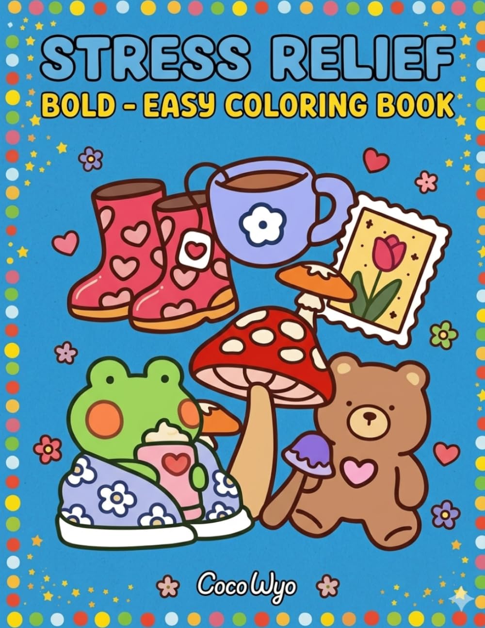 Animal Coloring Book for Kids Ages 3-8: Happy Big Animals | Easy and Cute Coloring Pages for Toddlers and Preschoolers | Single-Sided Pages