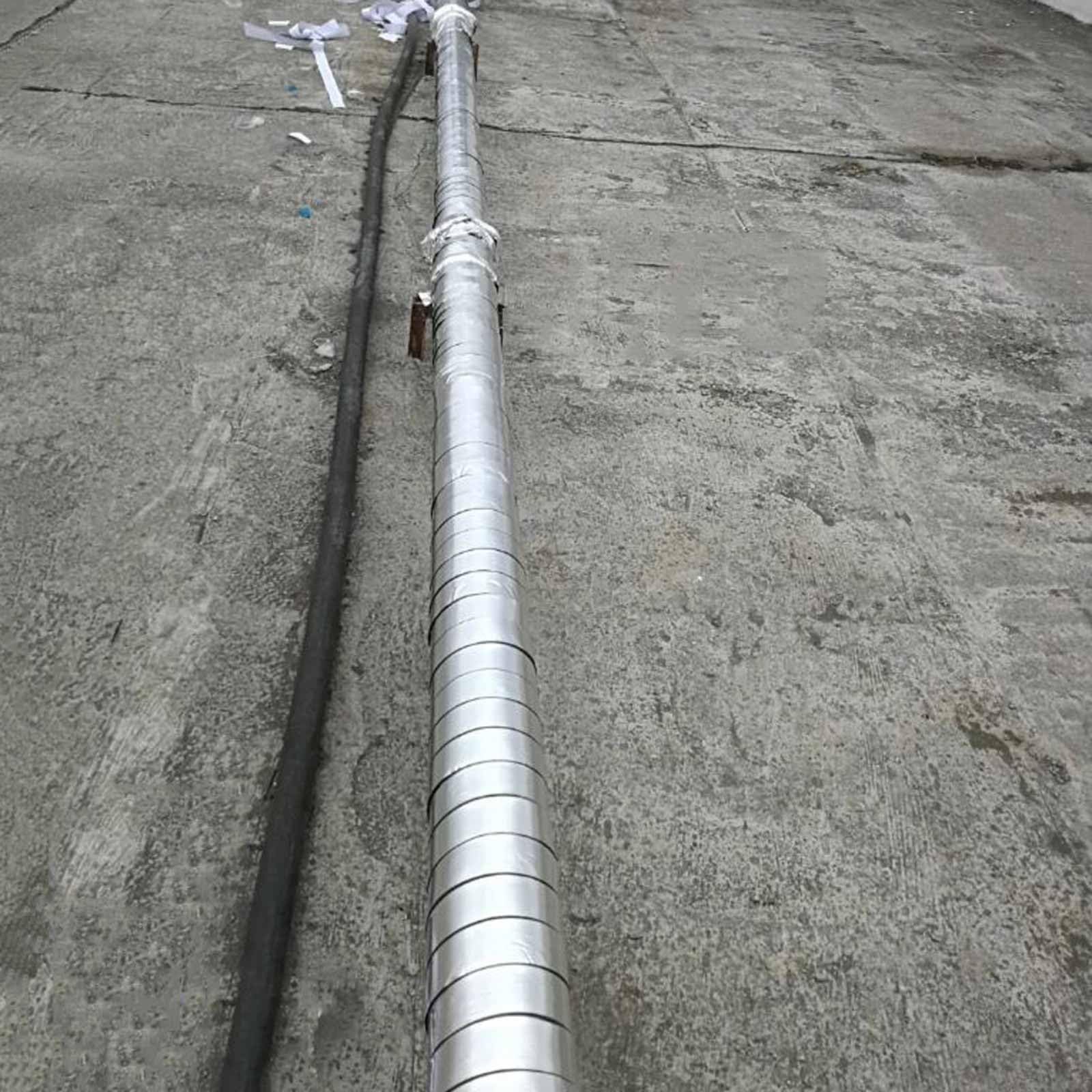 Isolamento Tubi Spugna Nera, Guaina Protettiva Tubolare Termica Impermeabile 2,0 m, Raccordo Aria Condizionata, Spessore 40,0 mm, ID 25,0 mm-108,0 mm(76.0 mm=3")
