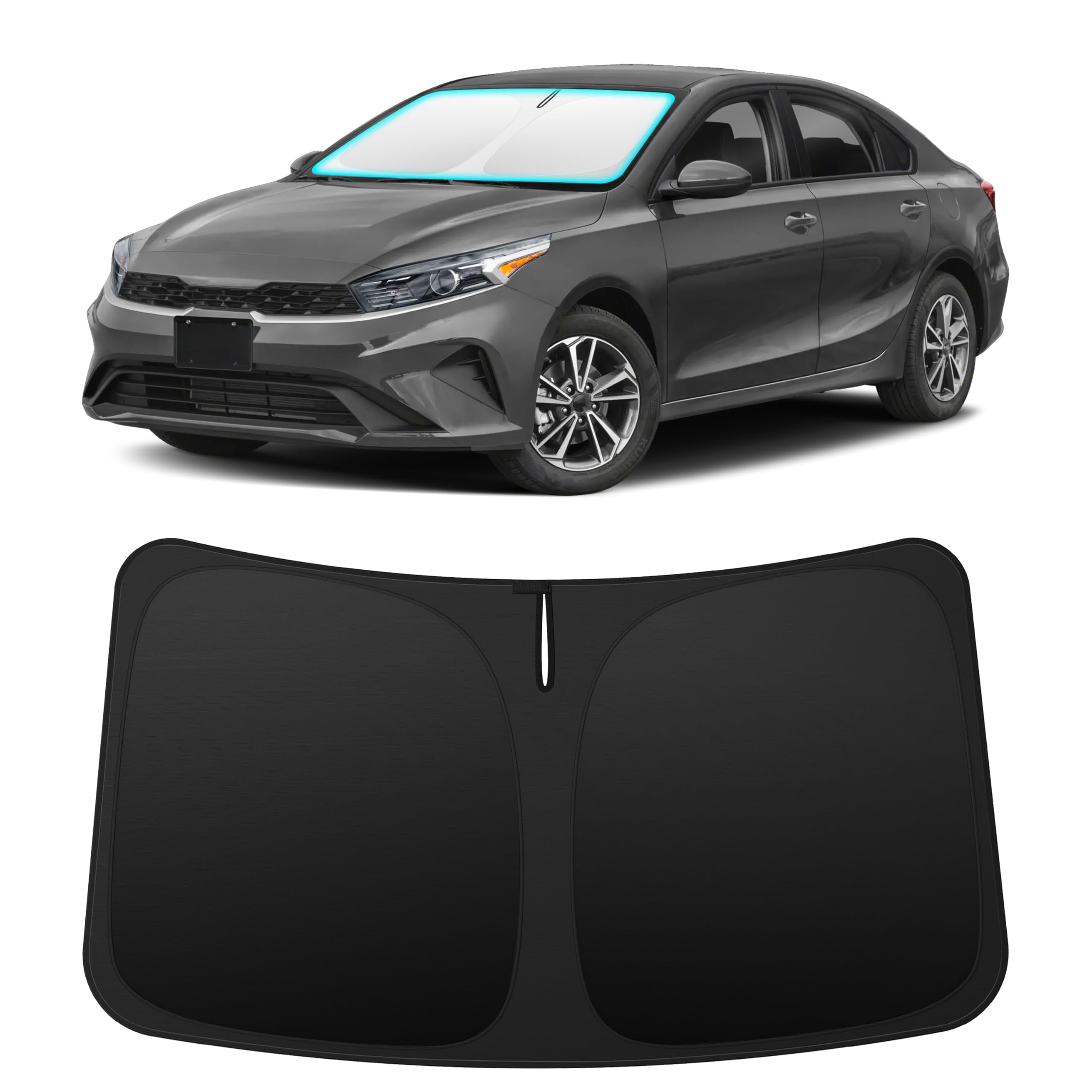 INSAUTO Custom Fit Windshield Sun Shade for Kia Forte 2019-2024