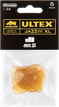 Jim Dunlop Ultex Jazz III XL Pick 1.38MM - 6 Pack