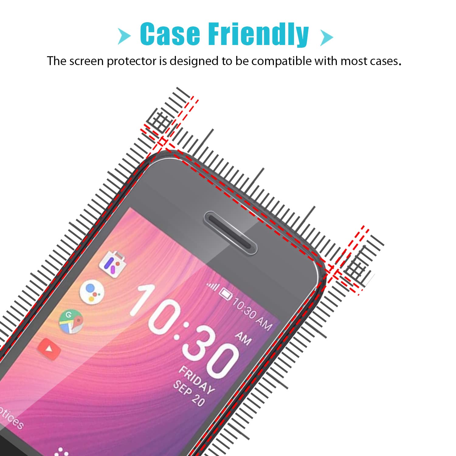 Zeking 3-Pack TCL Flip 3 2024 Screen Protectors - PET Film HD Clear Shield