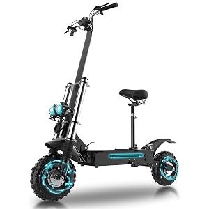 X60 E Scooter for Adults 50 MPH Max Speed 50 Miles Long Range 11 Inch Off-Road Tire 400