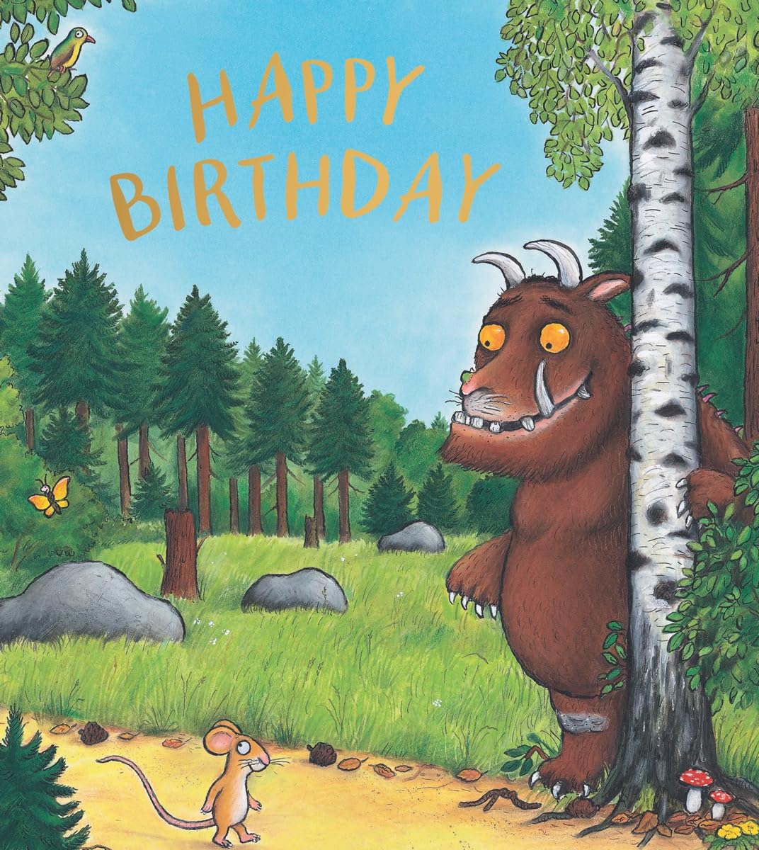 THE GRUFFALO BIRTHDAY CARD,HAPPY BIRTHDAY CARD FOR GRUFFALO LOVERS