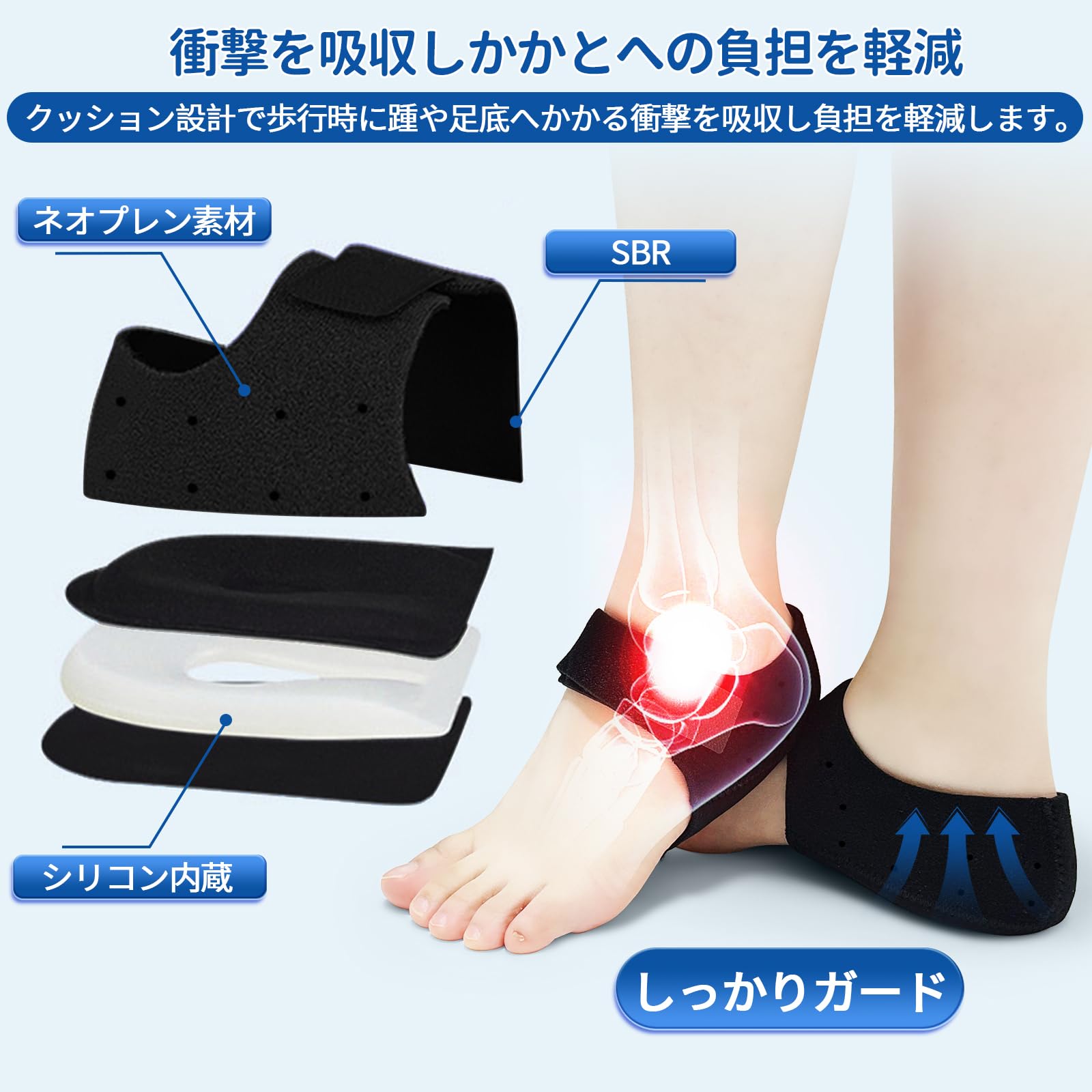 Amazon | Kanoki かかとサポーター 踵サポーター かかとクッション