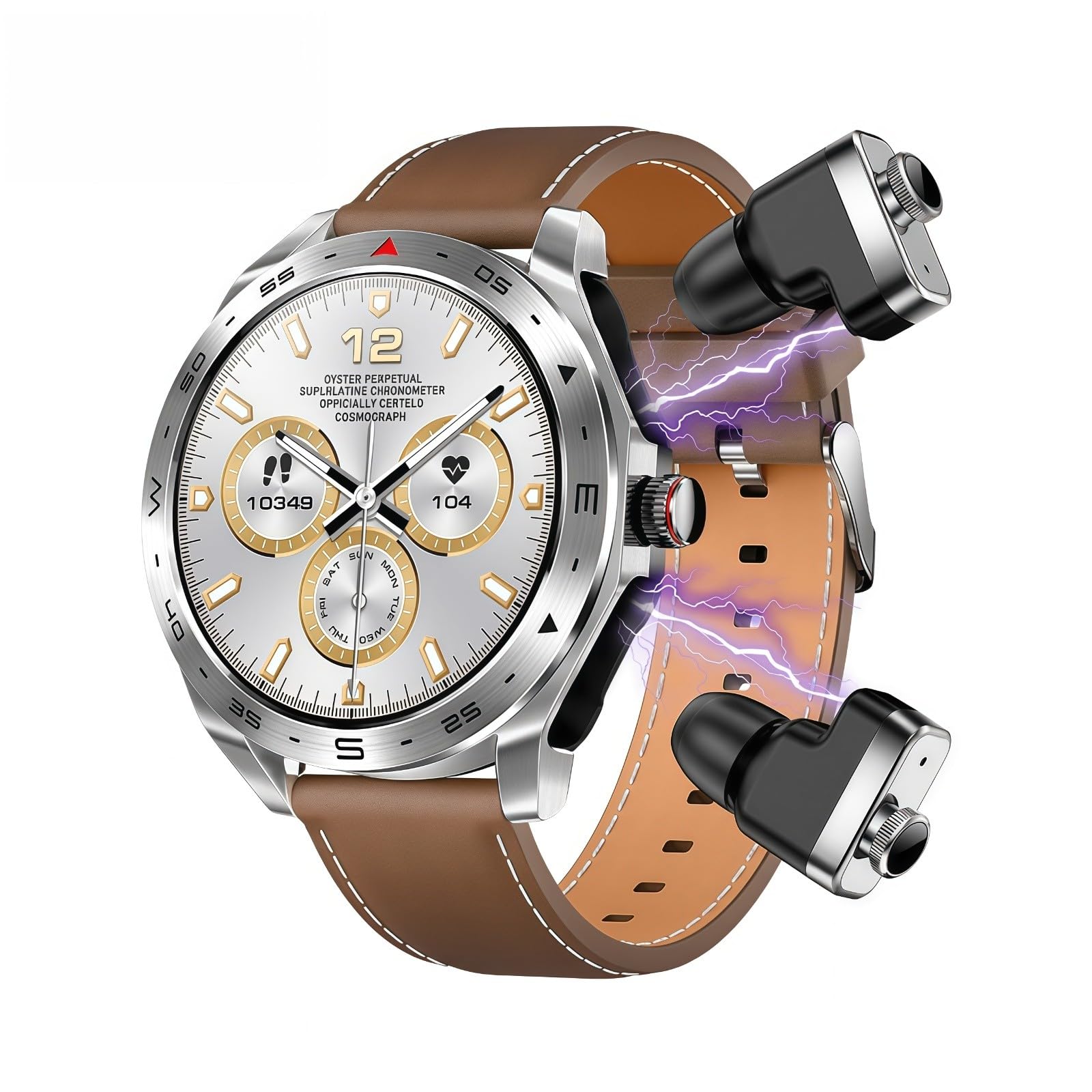 Reloj Inteligente 2 En 1 HD con Llamadas Bluetooth, Monitorización De Salud En Múltiples Deportes, Pantalla Táctil HD, Resistencia Al Agua IP67, para Android E iOS.