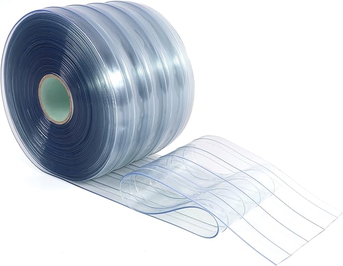 CRAFTFORCE Plastic Vinyl Strip Door Curtain 75' Length x 8