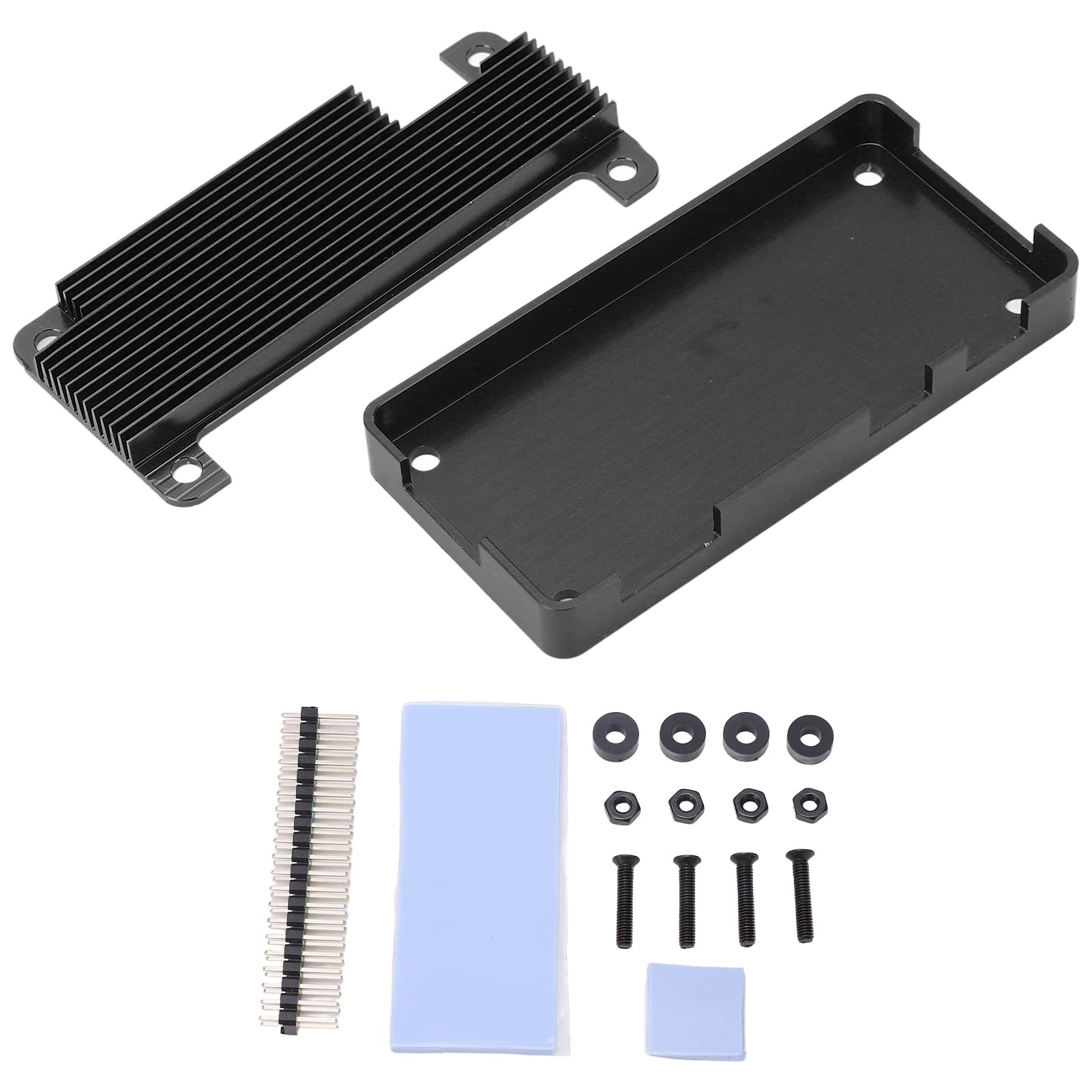 Boîtier De Refroidissement Passif En Alliage D'Aluminium Pour Boîtier De Micro-Ordinateur Pour Raspberry Pi Zero 2W Bleu,Dissipateur De Chaleur